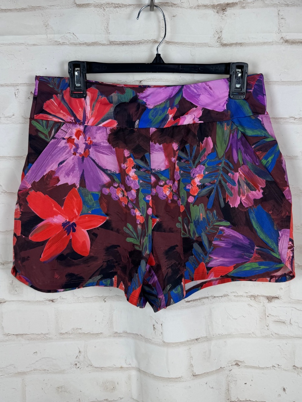 AKHG Duluth Trading Company Floral Shorts Swim Bottoms Size 10 NWOT
